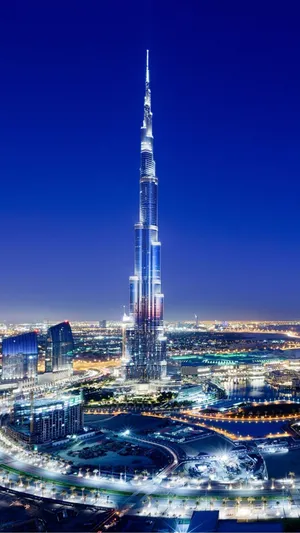 Download wallpaper 750x1334 dubai, skyline, cityscape, skyscrapers,  buildings, burj khalifa, city, iphone 7, iphone 8, 750x1334 hd background,  1303