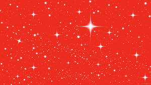 Dazzling Stars On A Red Background Wallpaper