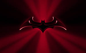 Dc Comics Batman Logo In Red Wallpaper