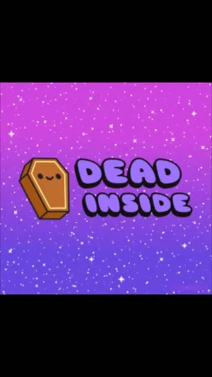 Dead Inside - A Purple Background With The Words Dead Inside Wallpaper