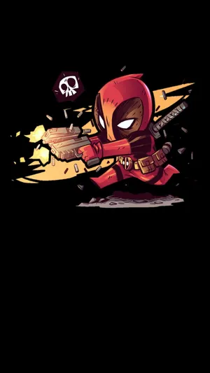 Deadpool Super Amoled Display Wallpaper