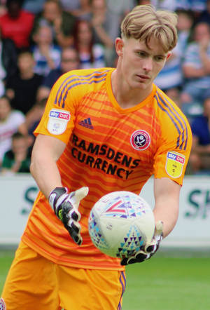 Dean Henderson Catching The Ball Wallpaper