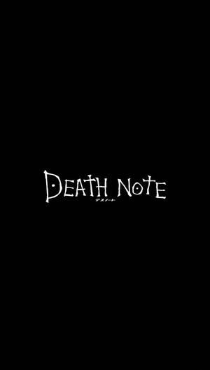 Death Note Phone Minimalist Wallpaper