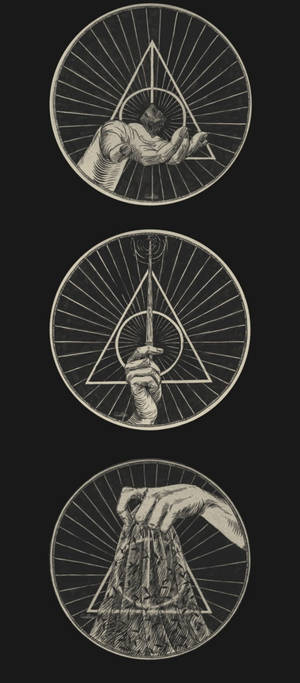Deathly Hallows Harry Potter Phone Wallpaper