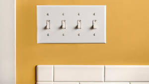 Decorative Wall Plate Switch In High Resolution Wallpaper