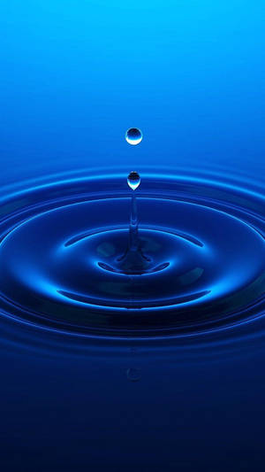 Deep Blue Rippling Water Wallpaper