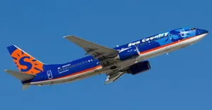 Deep Blue Sun Country Boeing 737 Wallpaper