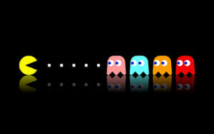 Defeat Your Enemies And Advance To The Next Level Of Hd Pacman Wallpaper