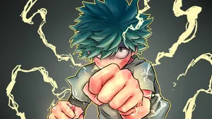 Deku, A Student At U.a. High School Of Hero Education Wallpaper