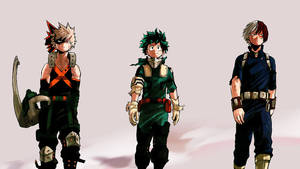 Deku And The Top 2 Wallpaper