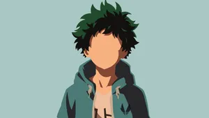 Deku In Casual Clothes Vector Wallpaper
