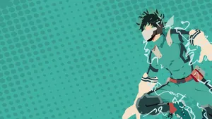 Deku With Electrical Body Wallpaper