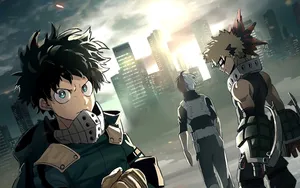 Deku With The Best Classmates Wallpaper