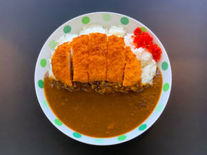 Delectable Boneless Tonkatsu With Sauce Wallpaper