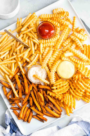 Delectable French Fries Variety Wallpaper