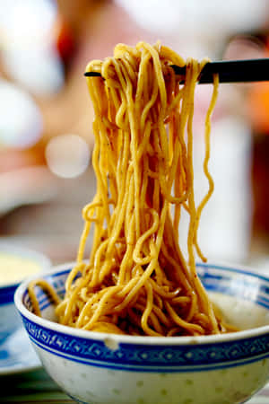 Delectable Sesame Stir-fried Noodles Wallpaper