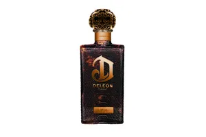 Deleón Tequila Bottle With Leather Skin Wallpaper