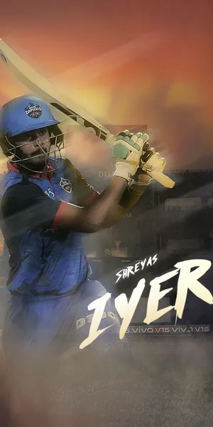 Delhi Capitals Iyer Wallpaper