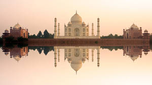 Delhi Taj Mahal Reflection Wallpaper
