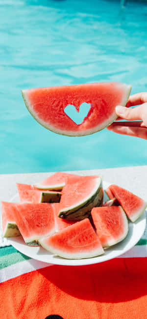 Delicious And Luxurious Watermelon Iphone For The Summer Wallpaper