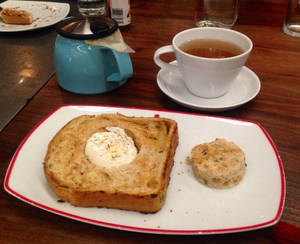 Delightful Homemade French Toast On Table Wallpaper