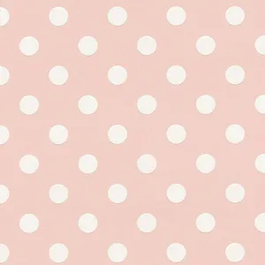 Delightful Pink And White Polka Dot Pattern Wallpaper