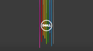 Dell 4k Logo On Grey Wallpaper