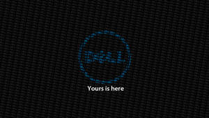 Dell Hd Logos In Black And Blue Wallpaper