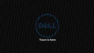 Dell Hd Logos In Black And Blue Wallpaper