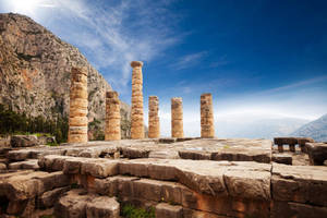 Delphi Ancient Historical Ruins Wallpaper