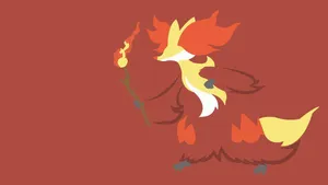 Delphox Conjuring Up A Spell Wallpaper