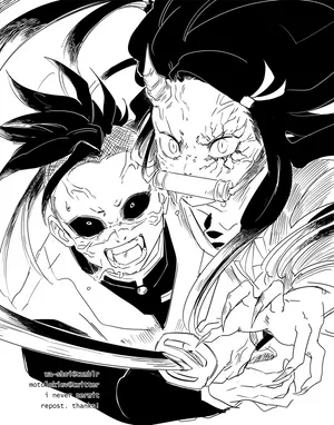 Demon Genya And Nezuko Wallpaper