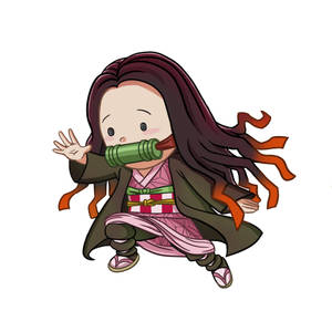 Demon Slayer Chibi Nezuko Wallpaper