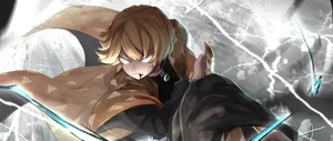Demon Slayer Corps Zenitsu Wallpaper