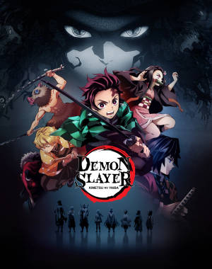 Demon Slayer Kimetsu No Yaiba Logo Wallpaper