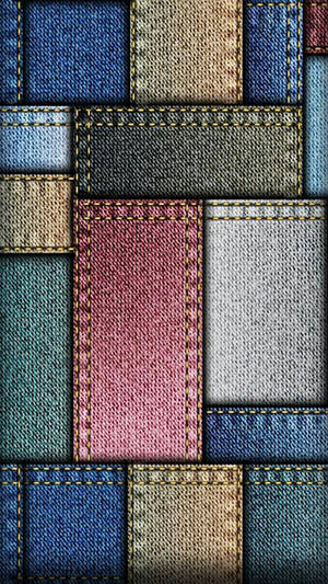 Denim Patches Samsung Galaxy S4 Wallpaper