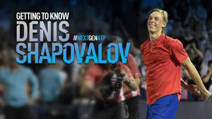 Denis Shapovalov In Action On The Tennis Court Wallpaper
