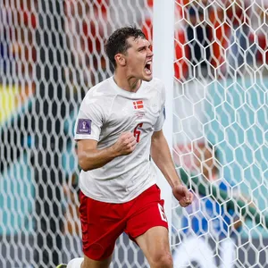 Denmark National Football Team Shouting Andreas Christensen Wallpaper