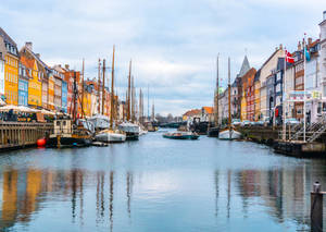 Denmark Nyhavn Canal Wallpaper