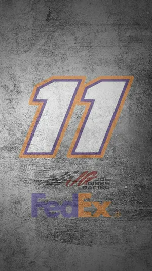 Denny Hamlin's Iconic Number 11 Race Car Wallpaper