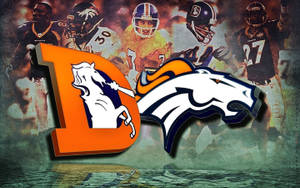 Denver Broncos Collage Art Wallpaper