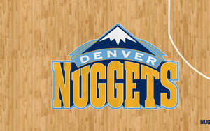 Denver Nuggets In Basketball Floor Wallpaper