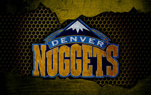 Denver Nuggets Logo On Screen Mesh Wallpaper