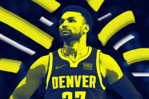 Denver Nuggets Murray Yellow And Blue Wallpaper