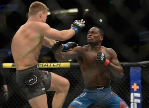 Derek Brunson Determined Jab Wallpaper