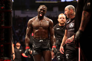 Derek Brunson Tongue Out Wallpaper