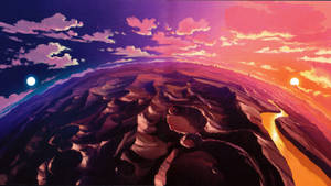 Desert Anime Desktop Wallpaper