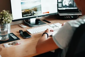 Desk Setup For Website Background Wallpaper