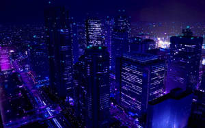Desktop Aesthetic City Lights Wallpaper