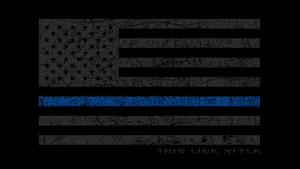 Desktop Us Thin Blue Line Wallpaper